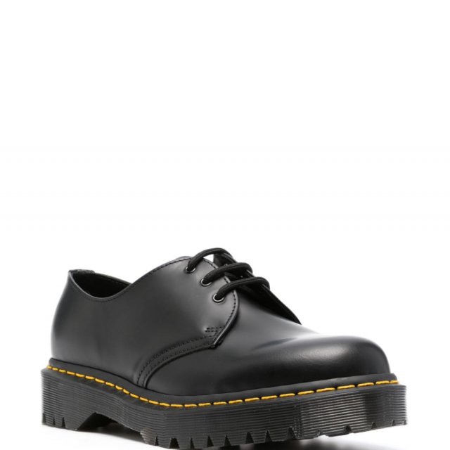 Dr. Martens Men's Black Leather Lace-Up Shoes - Image 5