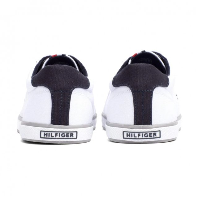 Tommy Hilfiger Men's White Slip-On Sneakers for Fall/Winter - Image 5