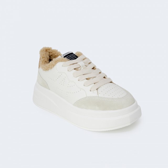 Ash Women's Beige Leather Sneakers for Fall/Winter