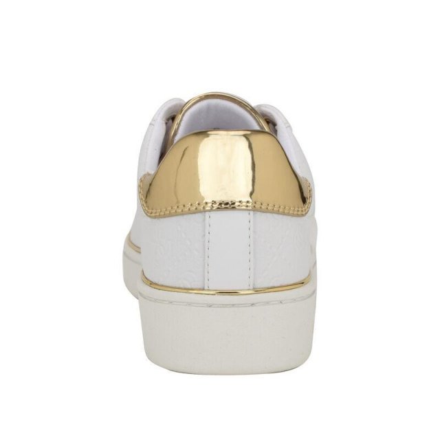 Guess Women’s White Polyurethane Slip-On Shoes - Image 3