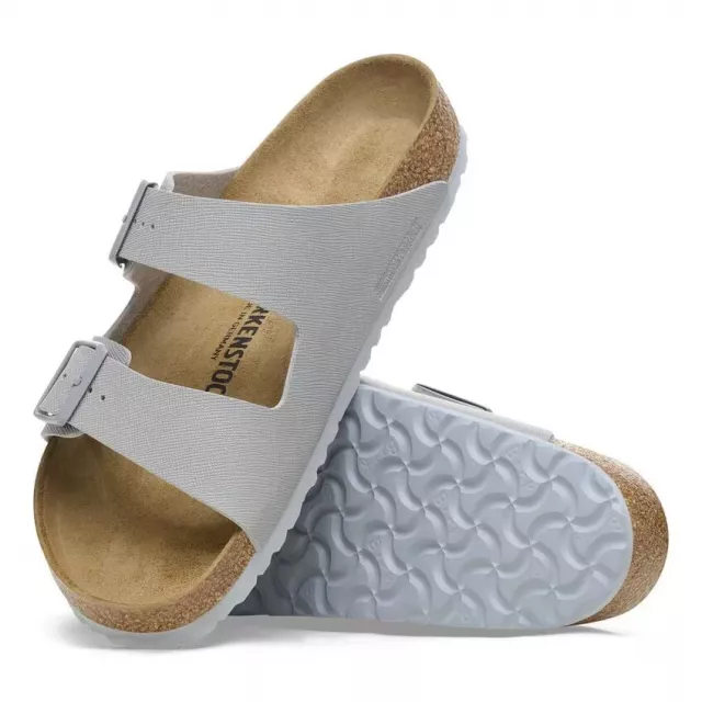 Birkenstock Men’s Grey Buckle Sandals - Image 6