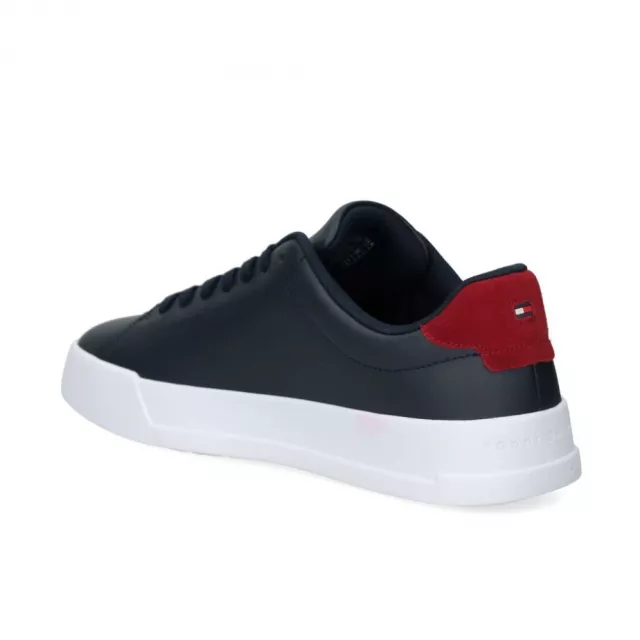 Tommy Hilfiger Jeans Men’s Blue Leather Sneakers - Image 5