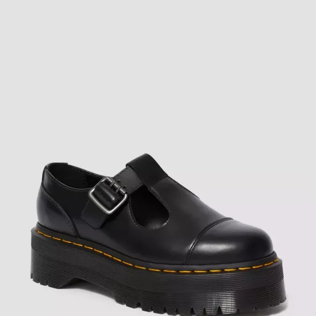 Dr. Martens Women's Black Slip-On Shoes with Buckle - Image 4