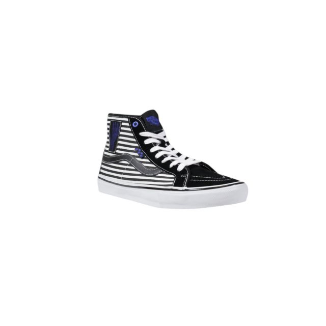 Vans Men's Striped Black Leather Shoes - Image 6