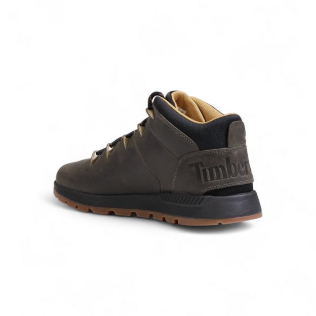 Timberland Men’s Grey Leather and Fabric Sneakers - Image 3