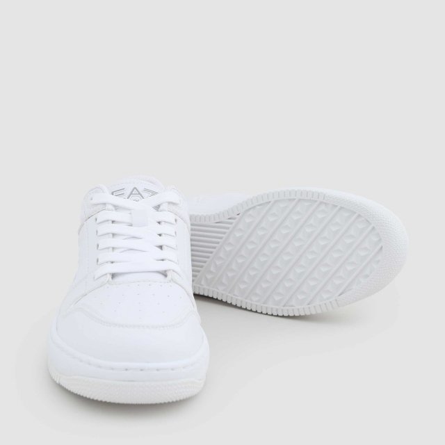 EA7 Men’s White Fall/Winter Sneakers - Image 3