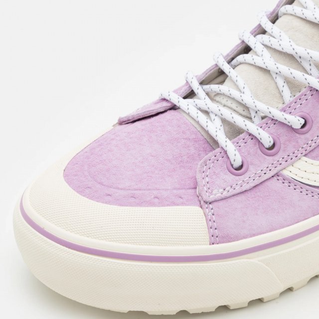 Vans Women's Purple Leather Shoes - Image 7