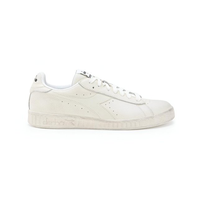 Diadora Men's White Faux Leather Sneakers - Stylish & Comfortable for Fall/Winter - Image 3