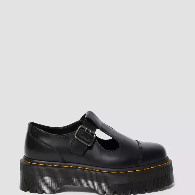 Dr. Martens Women's Black Slip-On Shoes with Buckle - Image 3