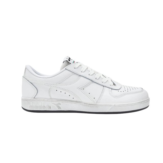 Diadora Men's White Leather Sneakers – Comfortable & Stylish for Spring/Summer - Image 3