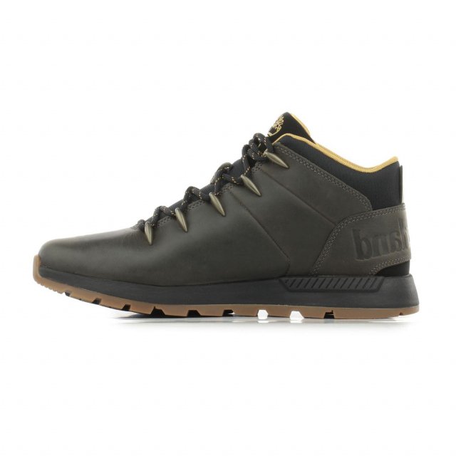 Timberland Men’s Grey Leather and Fabric Sneakers - Image 6