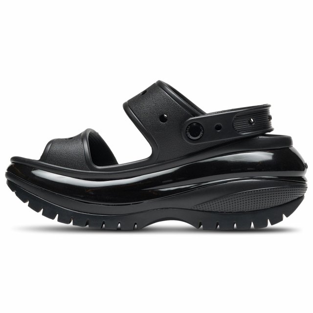 Crocs Women's Black Platform Sandals - Image 3