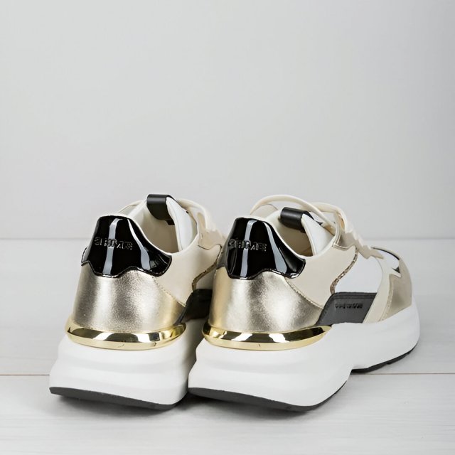 Crime London Women’s Gold Leather Shoes - Image 5