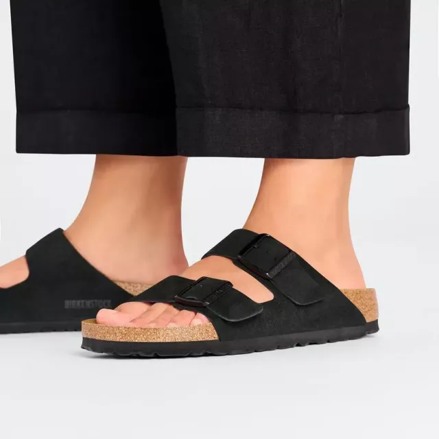 Birkenstock Women’s Black Suede Slippers for Fall/Winter Comfort - Image 3