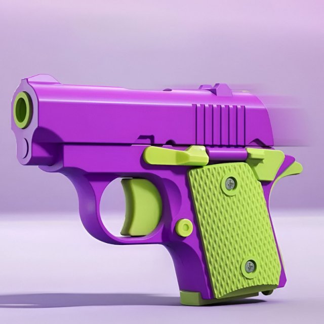 Mini 1911 Toy Gun with Luminous Transparent Shell