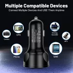 4-Port 66W Fast Charging Car USB Charger Adapter – QC3.0 Compatible for iPhone, Samsung, Huawei, Xiaomi 7 39bcedddab3993aaa69a046f25134878.jpg