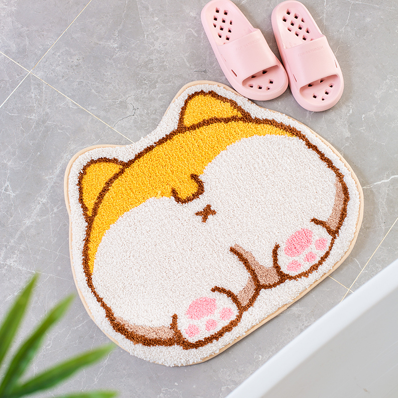 Cartoon Butt Plush Floor Mat – 60x50 cm Soft Stuffed Animal Play Mat for Babies and Pets - Image 4