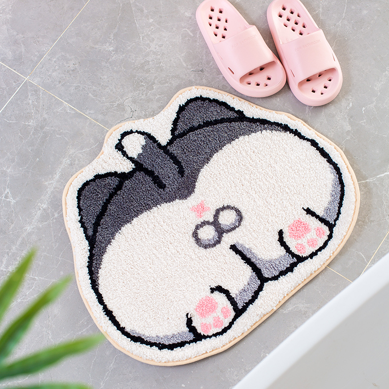 Cartoon Butt Plush Floor Mat – 60x50 cm Soft Stuffed Animal Play Mat for Babies and Pets - Image 3