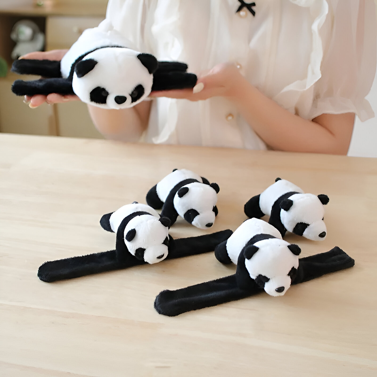Plush Panda Curtain Clip - Cute Hugging Panda Stuffed Animal for Home Decor & Gifts - Image 5