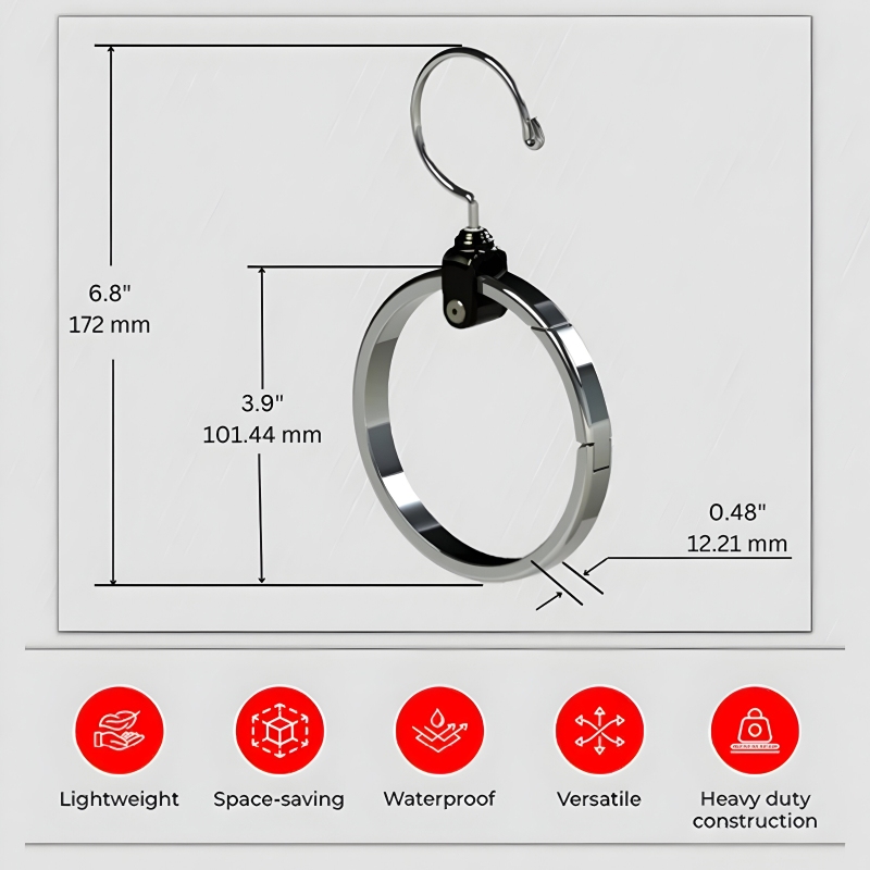 Stainless Steel Space-Saving Multipurpose Hanger - Image 5