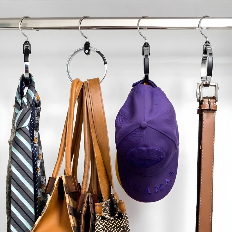Stainless Steel Space-Saving Multipurpose Hanger - Image 2