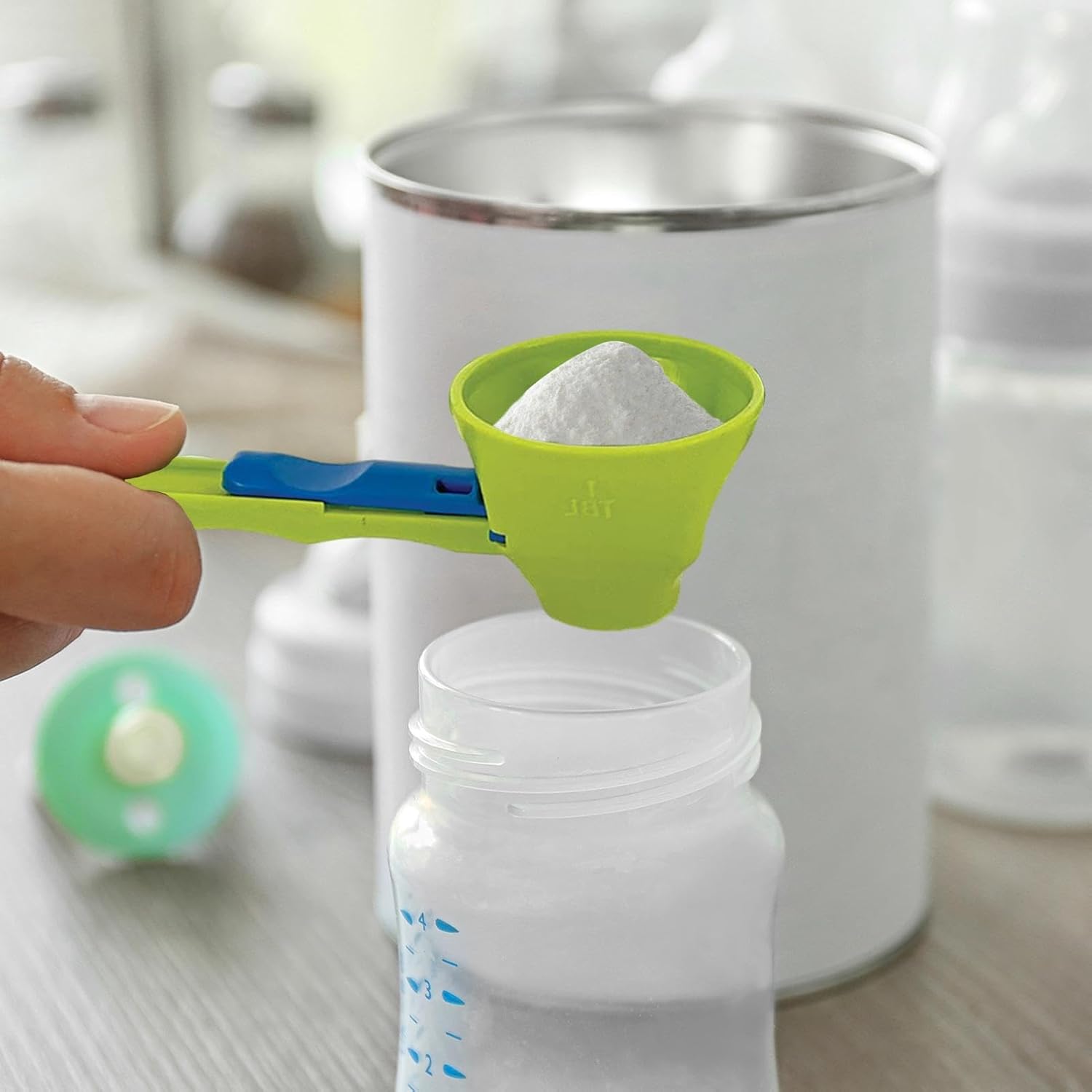 Measuring Spoon Funnel for Protein Powder, Baby Formula & Supplements