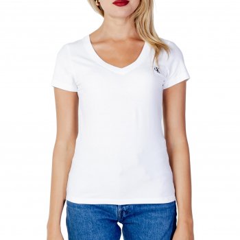 Calvin Klein Women's V-Neck T-Shirt – Stylish Fall/Winter Essential