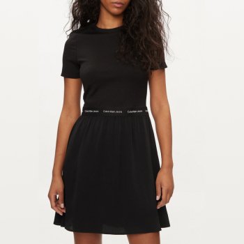 Calvin Klein Jeans Women's Black Print Dress