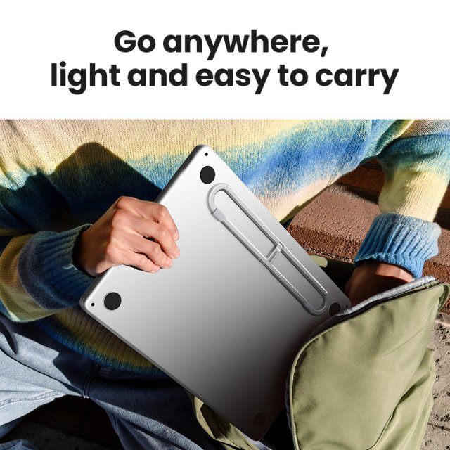 Foldable Aluminum Laptop Stand for MacBook Pro – Vertical Notebook Support