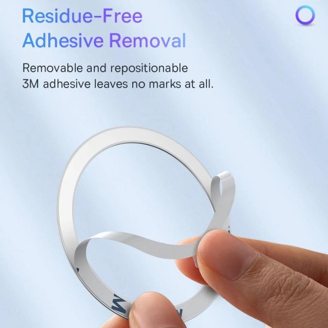 Magnetic Metal Ring Sticker for iPhone 16 15 14 Pro Max Wireless Charging