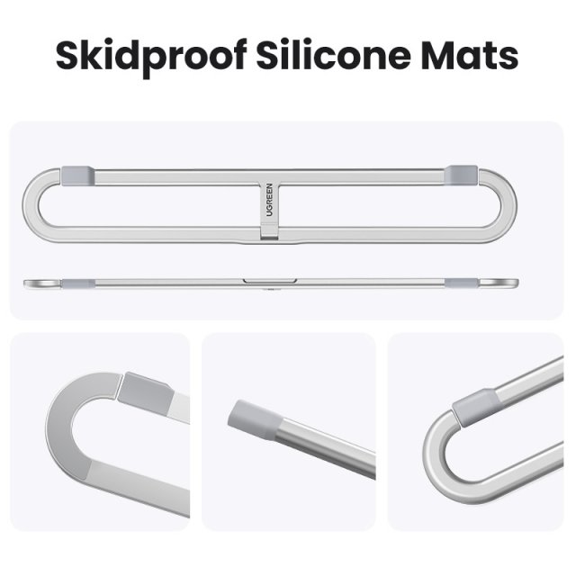 Foldable Aluminum Laptop Stand for MacBook Pro – Vertical Notebook Support