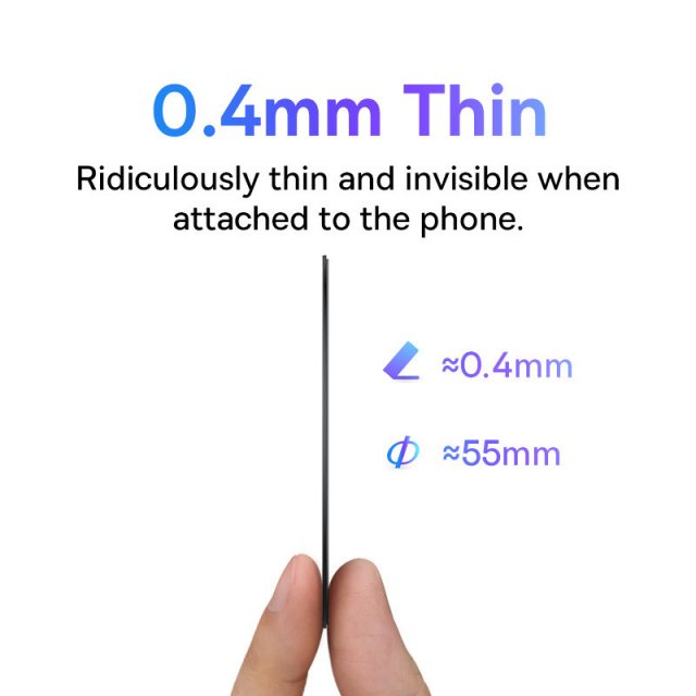 Magnetic Metal Ring Sticker for iPhone 16 15 14 Pro Max Wireless Charging
