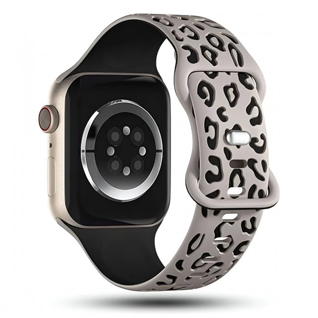Stylish Engraved Silicone Strap for Apple Watch Series 1-10 Ultra 49mm