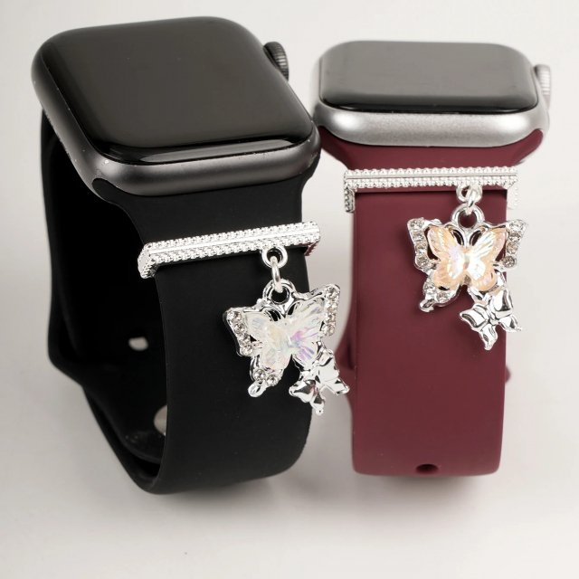 Charming Butterfly Pendant Watch Strap Charm for Apple Watch Accessories