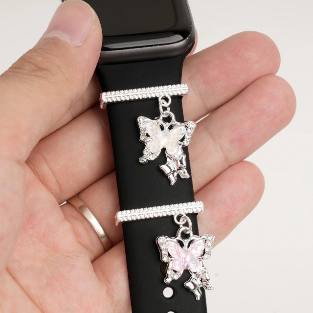 Charming Butterfly Pendant Watch Strap Charm for Apple Watch Accessories