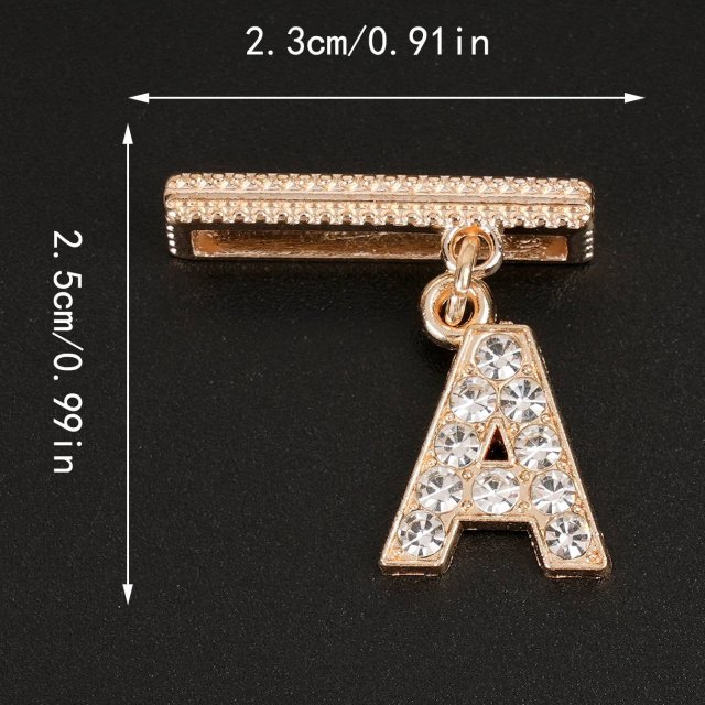 Rhinestone Alphabet Charms for Apple Watch Band