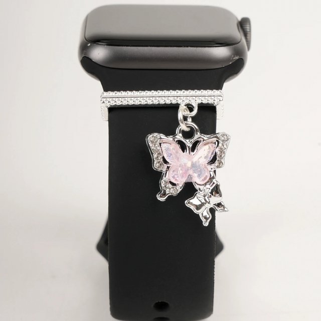 Charming Butterfly Pendant Watch Strap Charm for Apple Watch Accessories