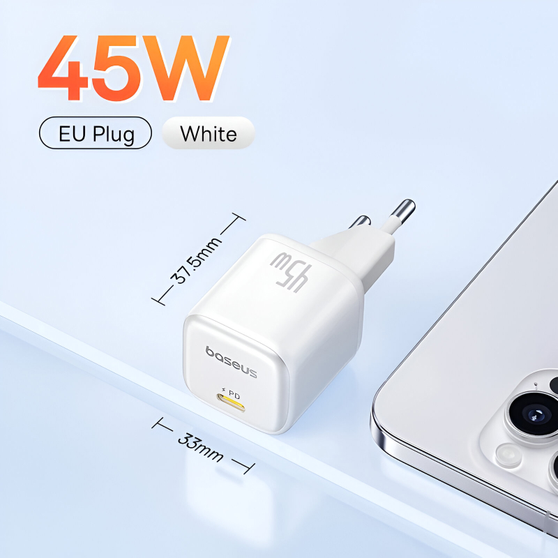 White / EU Plug