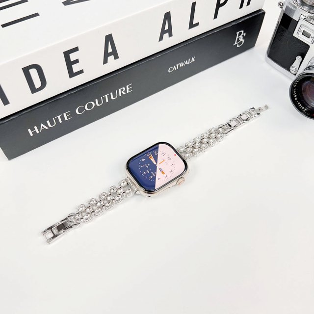 Elegant Slim Diamond Bracelet Band for Apple Watch
