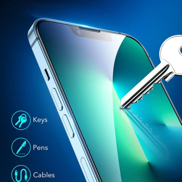 HD Tempered Glass Screen Protector for iPhone 16 and 15 Pro Max