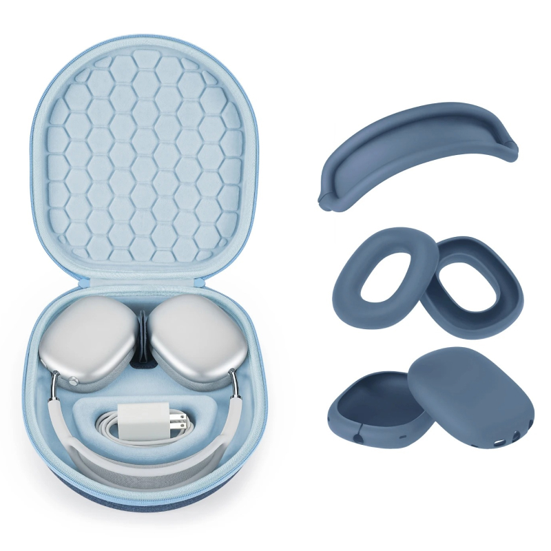 Smart Case for Apple AirPods Max with Silicone Earpad and Headband Covers