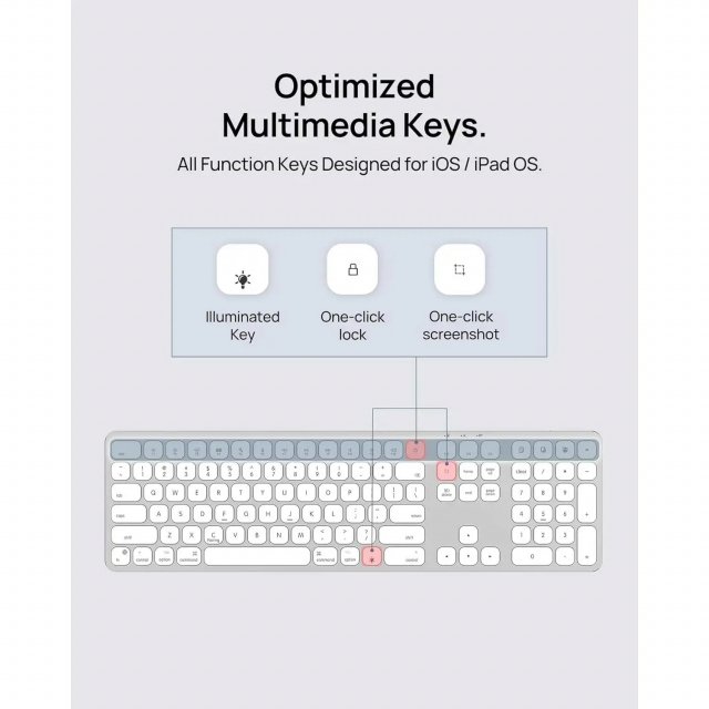 Wireless Bluetooth Keyboard for Apple Devices