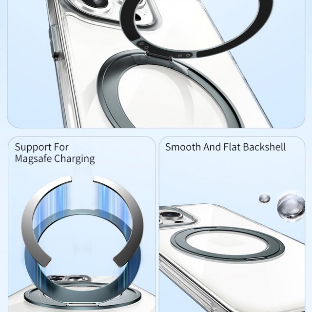 360° Rotation Magnetic Case for iPhone 16 Pro Max with Camera Protection
