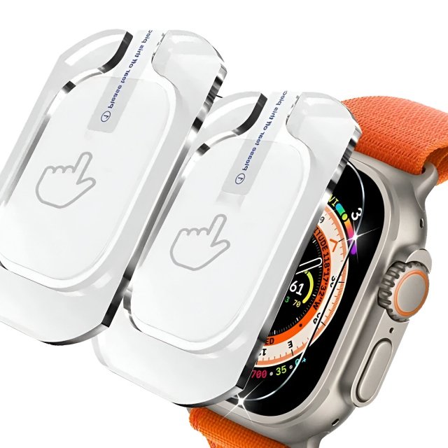 HD Tempered Glass Screen Protector for Apple Watch Ultra 49mm with Easy Install Tool