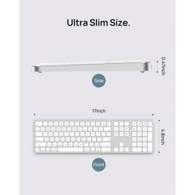 Wireless Bluetooth Keyboard for Apple Devices