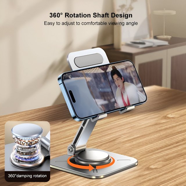 Adjustable Aluminum Phone & Tablet Holder for Apple Devices