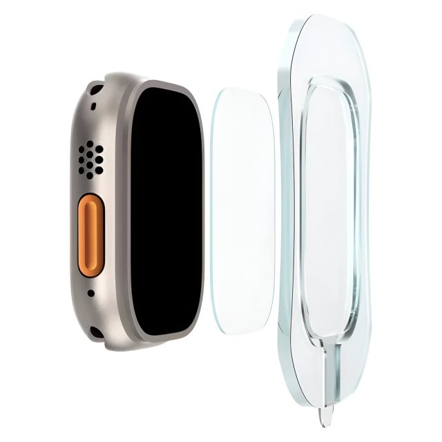 HD Tempered Glass Screen Protector for Apple Watch Ultra 49mm with Easy Install Tool