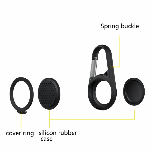 Apple AirTag Silicone Protective Case with Keychain Holder
