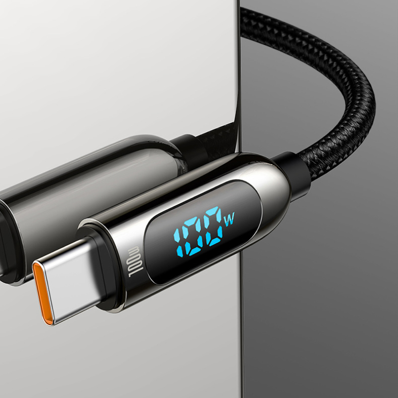 20W Fast Charging USB C Cable for Apple Devices with Digital Display