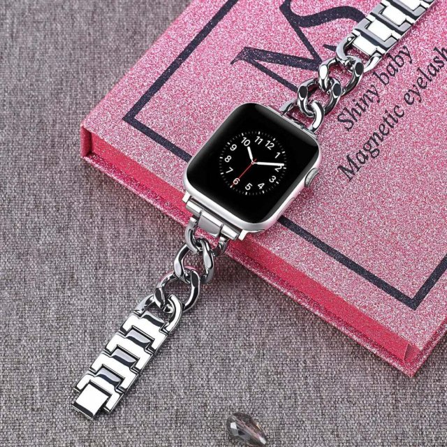 Gold Stainless Steel Loop Strap for Apple Watch 8/7, 44mm, 41mm, 45mm